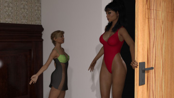 Картинка 3д+графика люди+ people взгляд девушки фон