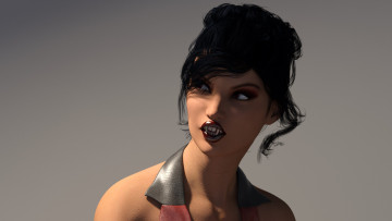 Картинка 3д+графика существа+ creatures девушка взгляд фон