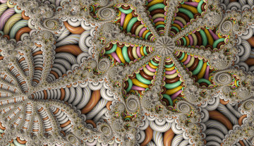 Картинка 3д+графика фракталы+ fractal узор фон цвет