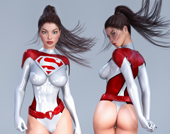 Обои картинки фото 3д графика, люди , people, фон, взгляд, девушка