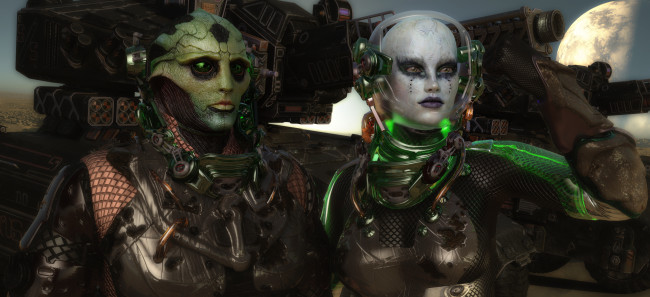 Обои картинки фото 3д графика, фантазия , fantasy, девушка, взгляд, фон