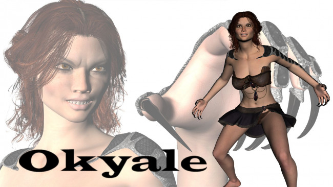 Обои картинки фото 3д графика, фантазия , fantasy, фон, взгляд, девушка