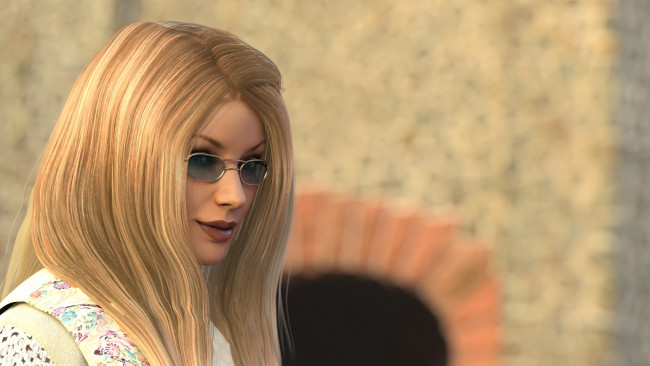 Обои картинки фото 3д графика, портрет , portraits, девушка, взгляд, фон