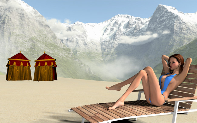 Обои картинки фото 3д графика, люди , people, фон, взгляд, девушка