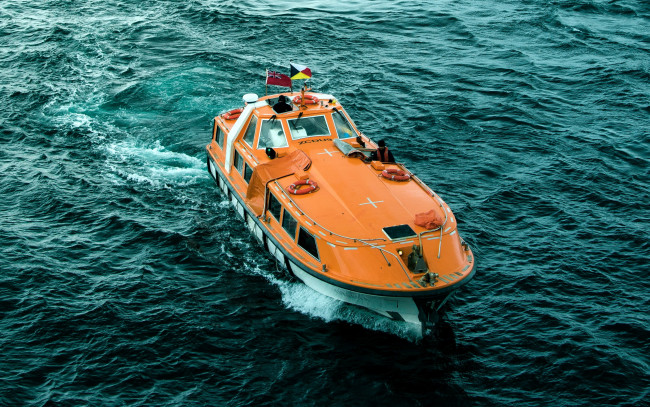 Обои картинки фото корабли, катера, волны, вода