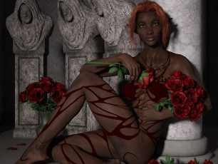 Картинка 3д+графика люди+ people фон взгляд девушка