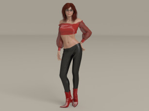 Картинка 3д+графика люди+ people фон взгляд девушка