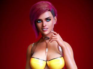 Картинка 3д+графика люди+ people фон взгляд девушка