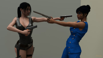 Картинка 3д+графика фантазия+ fantasy фон взгляд девушки