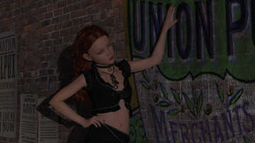 Картинка 3д+графика люди+ people фон взгляд девушка