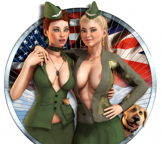 Обои картинки фото 3д графика, люди , people, фон, взгляд, девушки