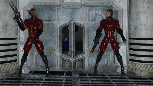 Обои картинки фото 3д графика, фантазия , fantasy, фон, взгляд, девушки