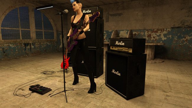 Обои картинки фото 3д графика, люди , people, фон, взгляд, девушка