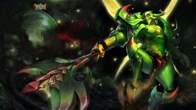 Обои картинки фото видео игры, heroes evolved, персонаж, посох