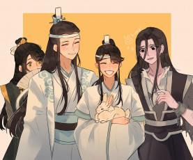 Картинка аниме mo+dao+zu+shi не хуайсан лань сичэнь сычжуй вэнь нин кролики