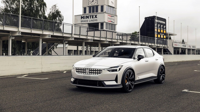 Обои картинки фото polestar 2 experimental, автомобили, polestar, белый, дорога