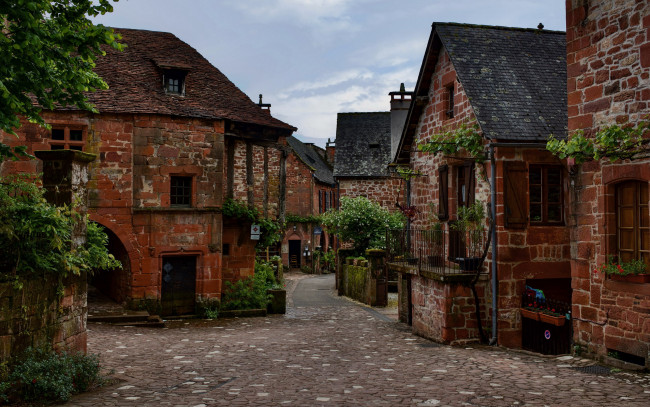 Обои картинки фото collonges-la-rouge, france, города, - улицы,  площади,  набережные