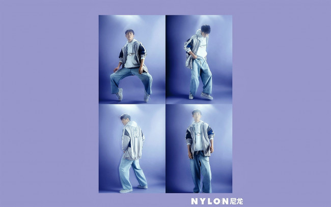 Обои картинки фото мужчины, xiao zhan, актер, куртка, штаны, ракурсы, движение