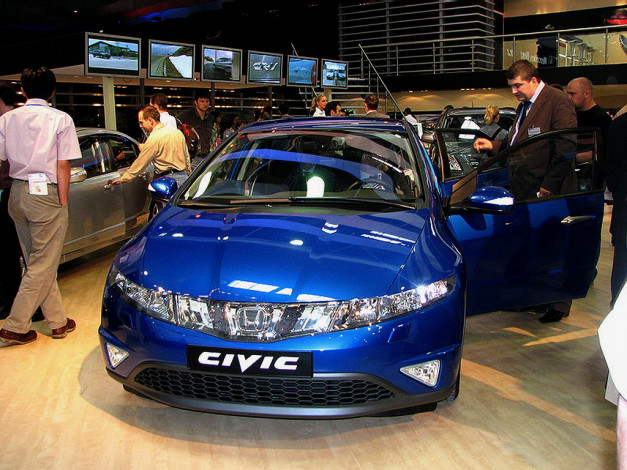 Обои картинки фото honda, civic, автомобили