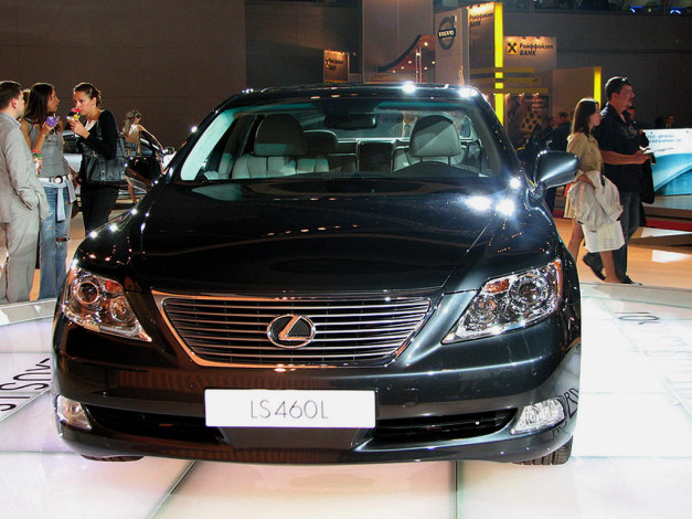 Обои картинки фото lexus, ls, 460l, автомобили, выставки, уличные, фото