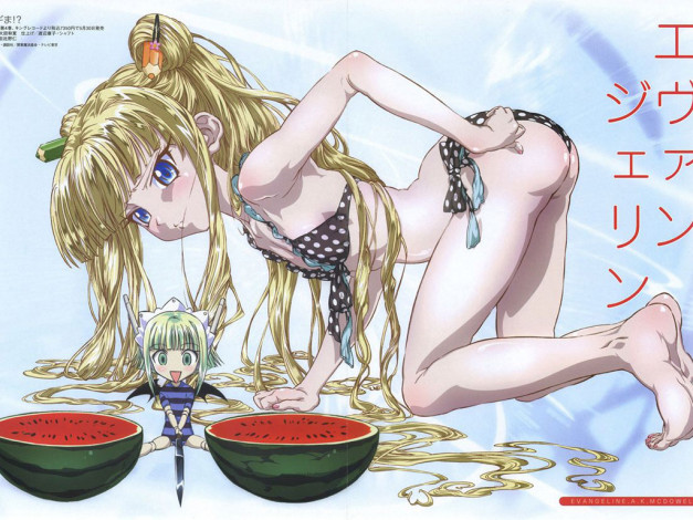 Обои картинки фото аниме, mahou, sensei, negima