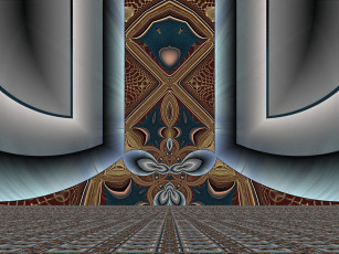 Картинка 3д графика fractal фракталы цвета фрактал узор