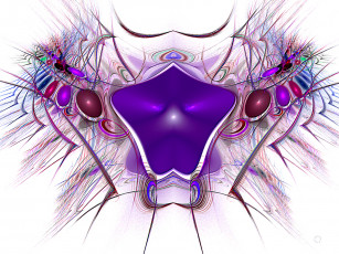 Картинка 3д графика fractal фракталы узор абстракция цвета