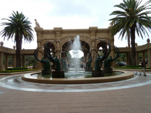 Картинка города фонтаны пальма