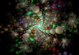 Картинка 3д графика fractal фракталы цвета узор фрактал