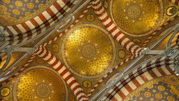 Картинка basilica of notre dame de la garde интерьер убранство роспись храма france marseille