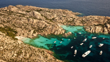 Картинка природа побережье берег яхты море