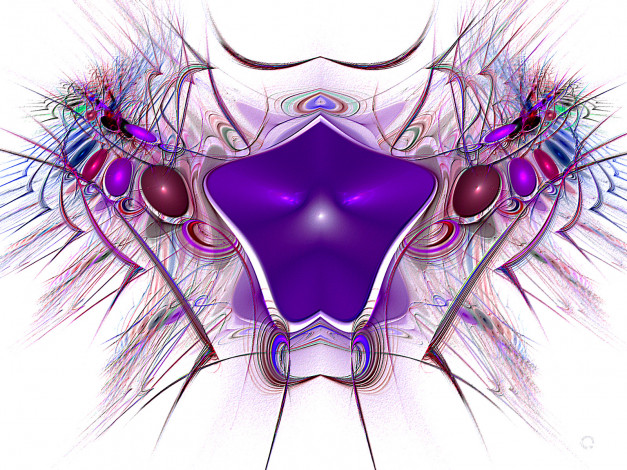 Обои картинки фото 3д, графика, fractal, фракталы, узор, абстракция, цвета