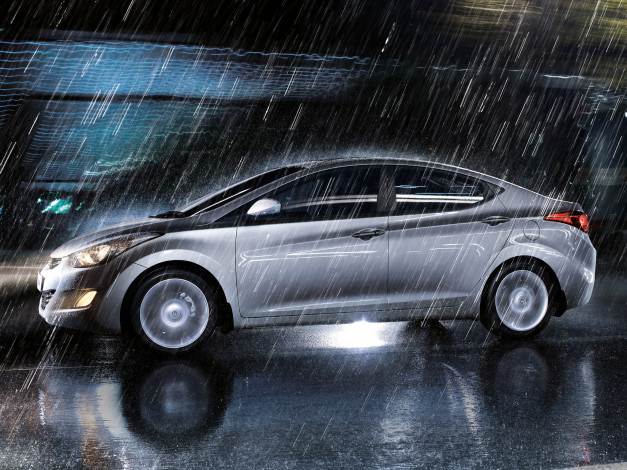Обои картинки фото hyundai, elantra, автомобили
