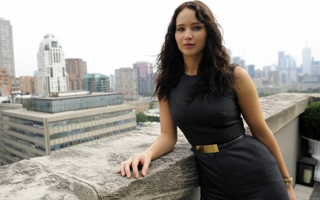 Обои картинки фото Jennifer Lawrence, девушки, , , взгляд