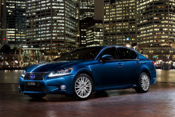 Картинка 2012 lexus gs 450h sports luxury автомобили город ночь