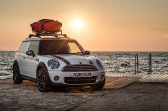 Картинка 2013 mini clubvan cooper camper автомобили берег море