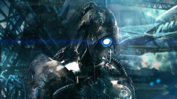 Картинка mass effect видео игры робот