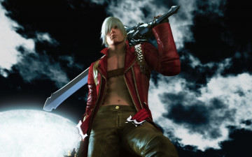 Картинка devil may cry видео игры dante`s awakening парень меч