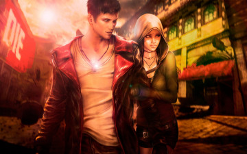 Картинка видео игры devil may cry девушка парень