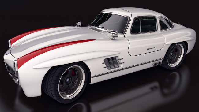 Обои картинки фото автомобили, 3д, mercedes, benz