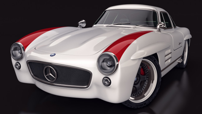 Обои картинки фото автомобили, 3д, mercedes, benz