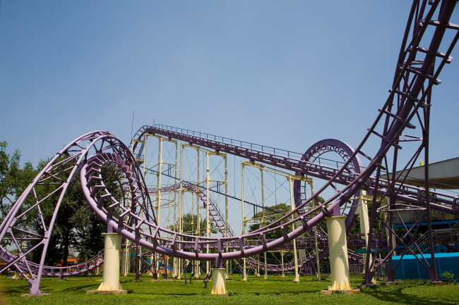 Обои картинки фото разное, карусели, качели, аттракционы