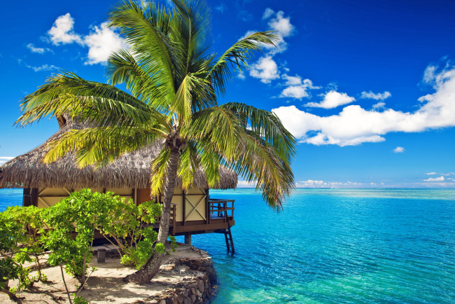 Обои картинки фото природа, тропики, бунгало, карибы