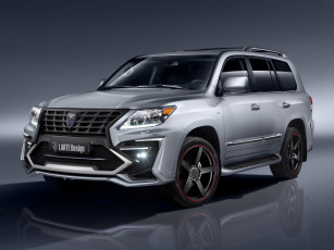 Картинка автомобили lexus lx 570 design larte серый 2014г alligator