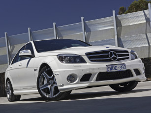 Картинка автомобили mercedes-benz amg c 63 w204 светлый au-spec