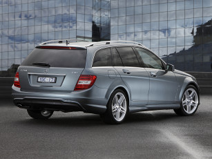 Картинка автомобили mercedes-benz серый s204 estate au-spec package cdi amg sports c 250