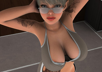 Картинка atael 3д+графика эльфы+ elves тату взгляд эльфийка