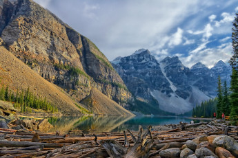 Картинка природа реки озера горы лес река облака