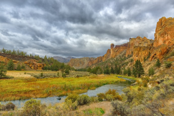 Картинка природа реки озера горы лес река облака