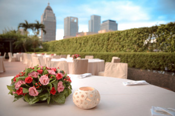 Картинка цветы букеты +композиции подсвечник свеча букет